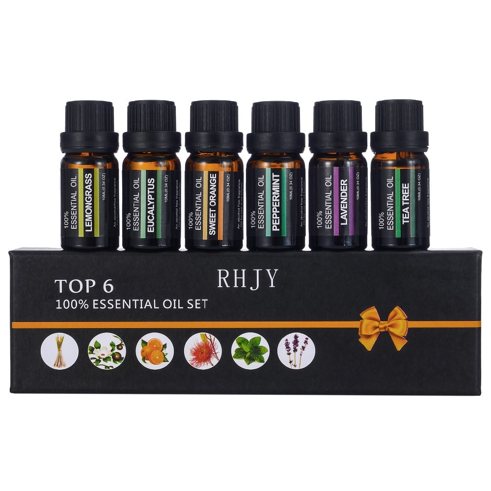 Natural Aromatherapy Oils Pack (6 x 10ml)